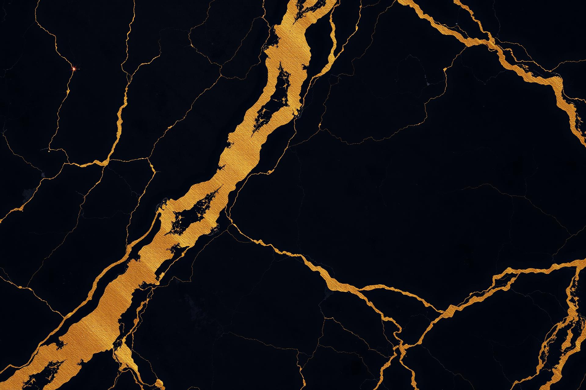 Dark marble with gold veining